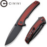 Складной нож CIVIVI TERAXE сталь Nitro-V, рукоять G10 черно-бордовая C20036-1